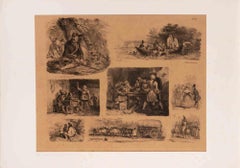 Croquis pour les Enfants - Lithograph by Auguste Raffet - 1829
