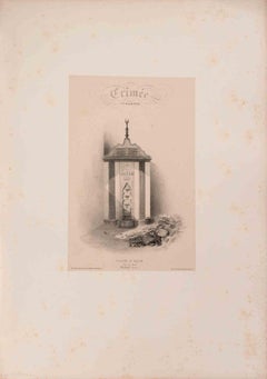 Fontaine de Mariam, Bakhchisarai - Lithograph by Auguste Raffet - 1837