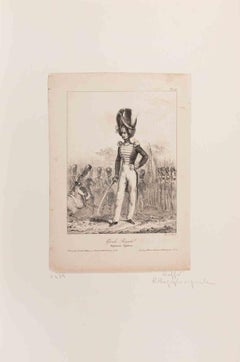 Garde Royale, Régiment, Capitaine - Lithographie d'Auguste Raffet - 1828
