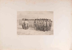 Inspection des Troupes Russes - Lithograph by Auguste Raffet - 1836