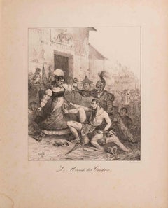 Le Mercredi des Cendres - Lithograph by Auguste Raffet - 1840