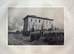 Maison des Six Volets Verts - Lithographie d'Auguste Raffet - 1858