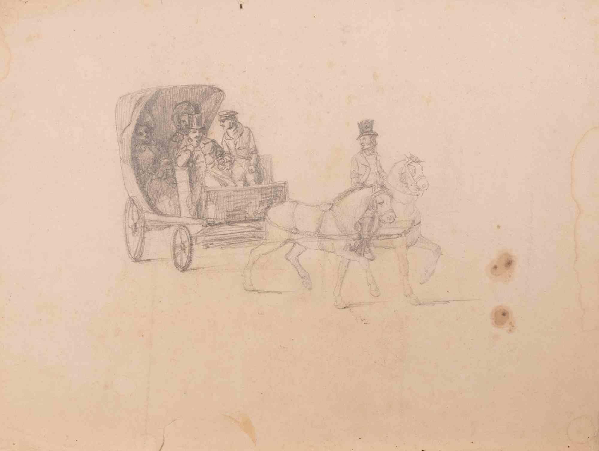 Ô Hussard ! Tes pièges Sont Connus - Lithograph by Auguste Raffet - 1830s For Sale 1