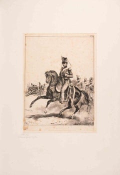 Officer - Lithograph by Auguste Raffet - 1850s