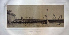 Ouverture de la Primére Parallèle - Litografia di Auguste Raffet - 1852