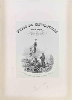 Prise De Constantine - Frontispiece - Lithograph by Auguste Raffet - 1837