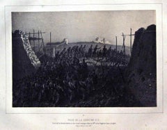 Prise de la Courtine 6-7 - Lithographie d'Auguste Raffet - 1859