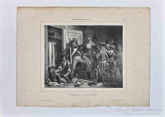 Antique Real Life - Lithograph by  Auguste Raffet - 1850