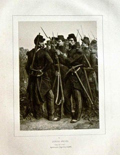 Sapeurs Mineurs - Lithograph by Auguste Raffet - 1853