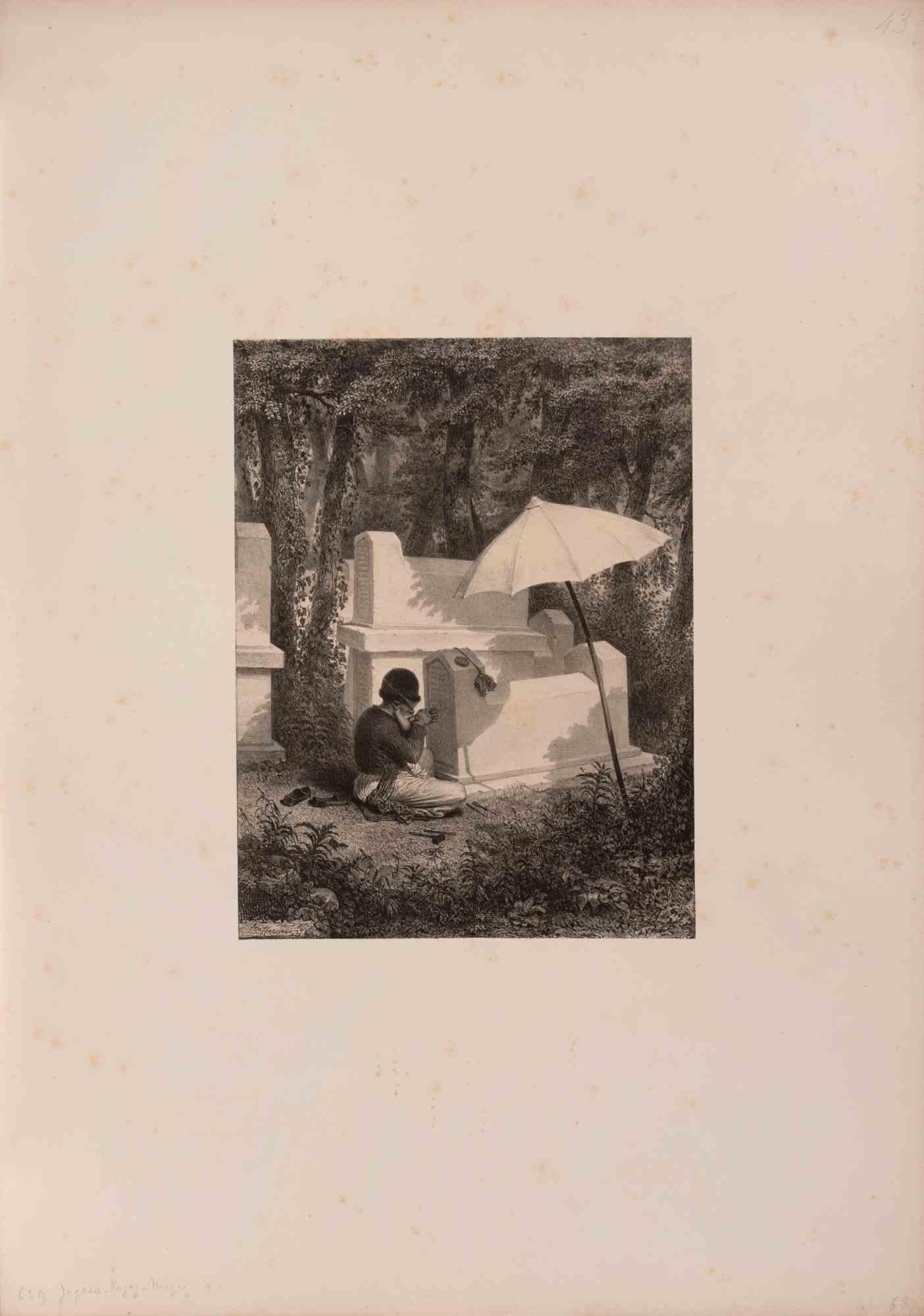 Lithograph on paper realized by Auguste Raffet in 1840.

It is part of the suite "Crimée".

Image dimension cm. 26x20.

Signed and dated in the plate.

Very good condition.

Auguste Raffet was a leading French lithographer and illustrator, initially