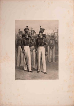 Soldats en Tenue de Parade - Lithograph by Auguste Raffet - 1830s