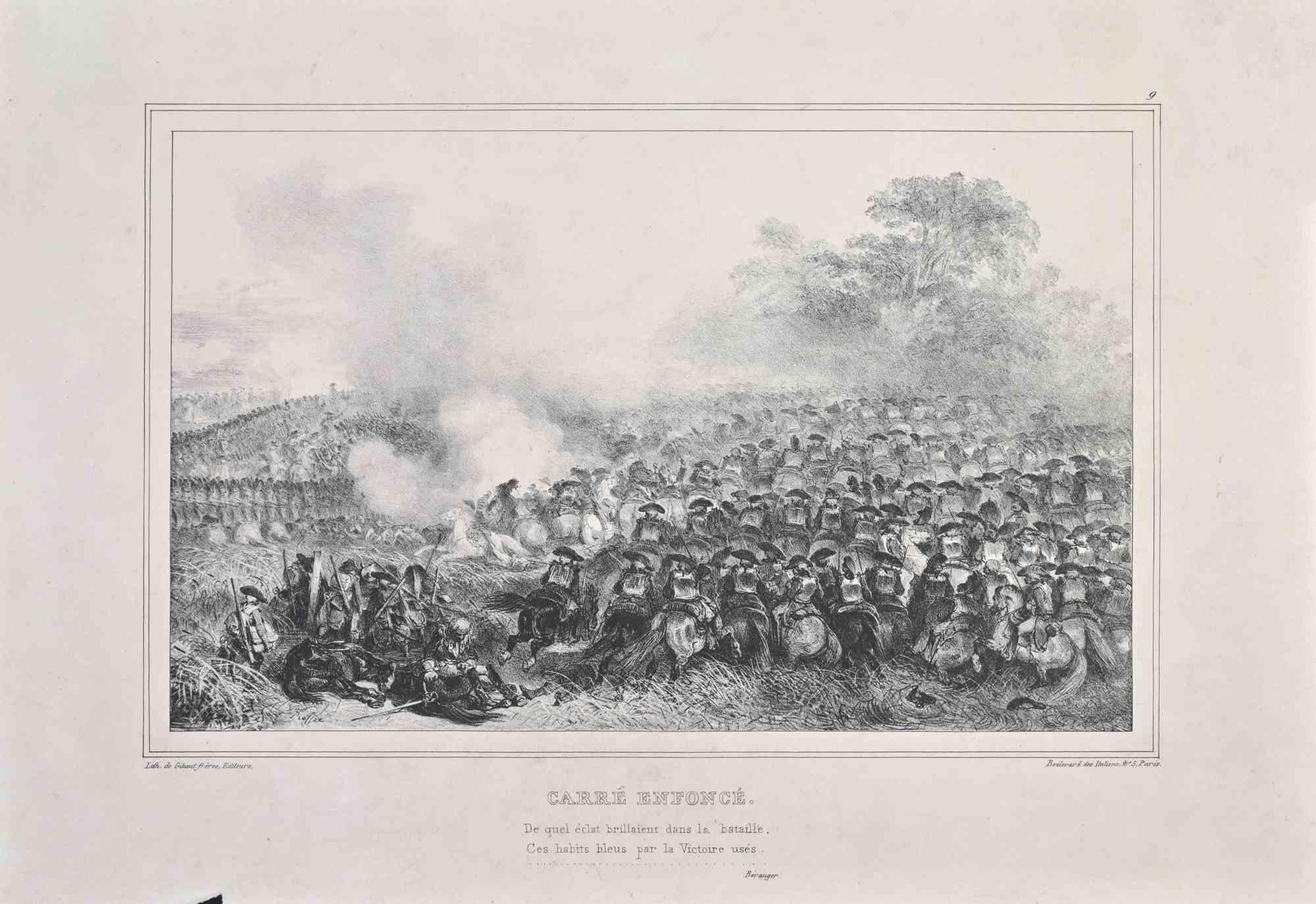 Square Drives is a Lithograph realized by Auguste Raffet in the 1830s.

Signed on the plate.

Good condition with foxing.