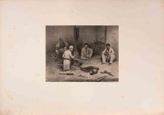 Tanneurs Tatars (Tatar Tanners) - Lithograph by Auguste Raffet - 1840