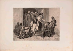 Tatars Faisant des Aumônes - Litografía de Auguste Raffet - 1840