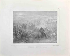 The Battle - Lithograph by Auguste Raffet - 1837
