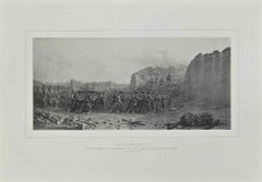 The Breaches - Etching by Auguste Raffet - 1849