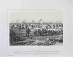 Antique The French Attack - Lithograph by Auguste Raffet - Mid 19th century