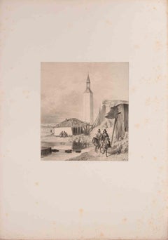 Tour à Rhotaye - Lithograph by Auguste Raffet - 1839