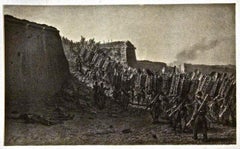 Travailleurs Couronnant la Breche du... - Litografía de Auguste Raffet - 1859