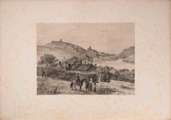 Vue de Balaklava - Litografia di Auguste Raffet - 1841