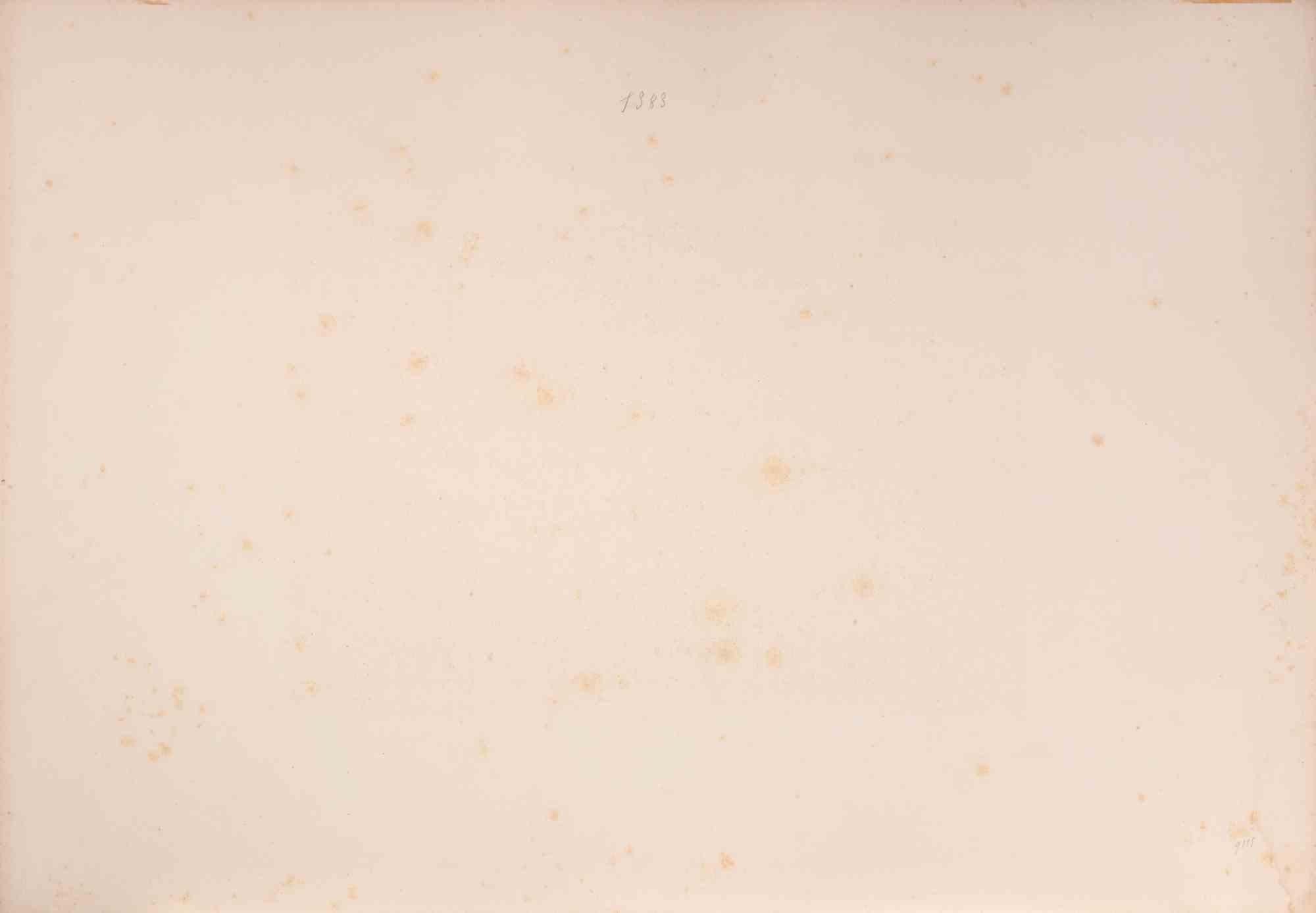 Vue de Tchornaya près de Bakhchysarai - Lithograph by Auguste Raffet - 1840 For Sale 1