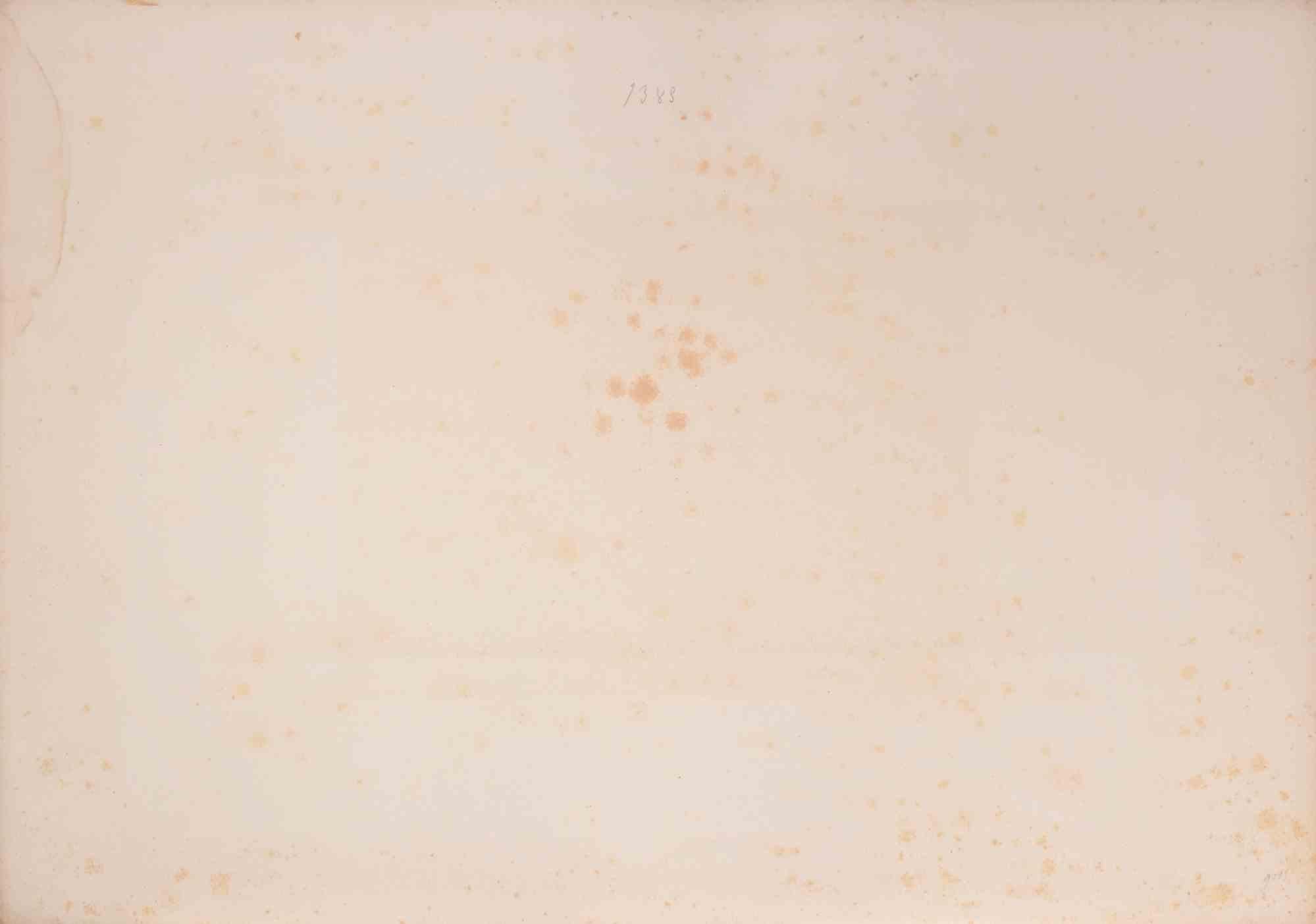 Vue du Village Tatar d'Aloutka - Lithograph by Auguste Raffet - 1846 For Sale 1