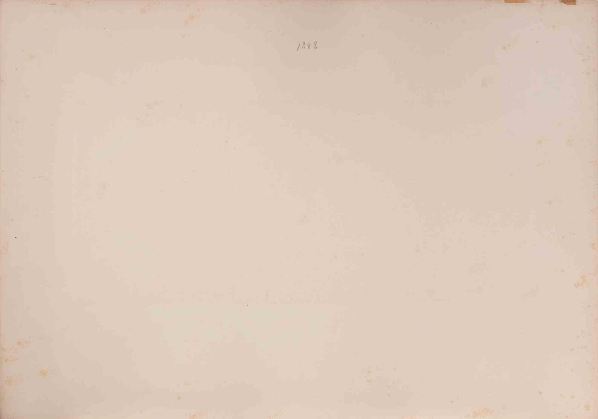 Vue prise près de la Tête de Pont - Lithograph by Auguste Raffet - 1844 For Sale 1