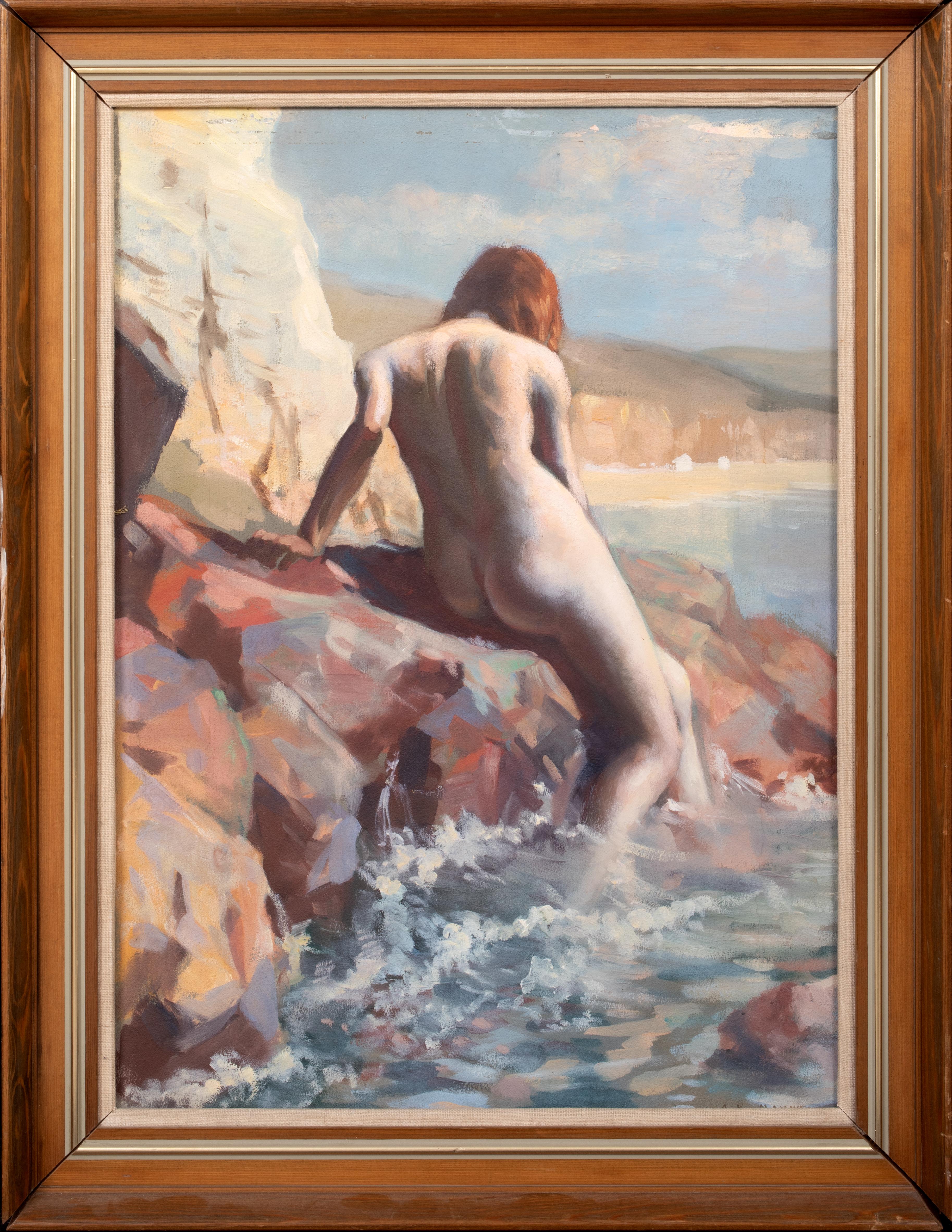 Nude On The Rocks early 20th Century circle of Pierre-Auguste Renoir (1841-1919) For Sale 1
