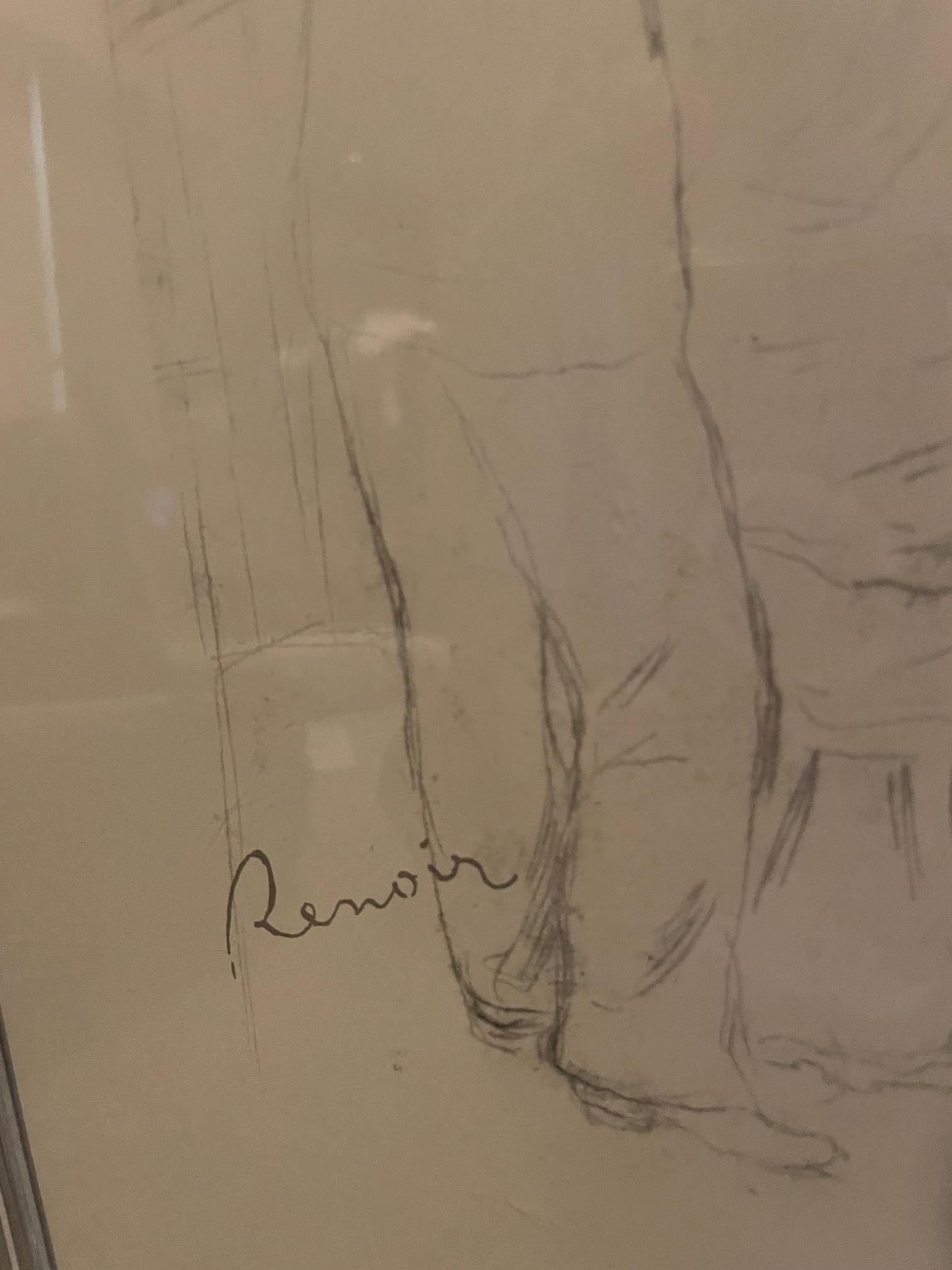 « Couple » de Renoir - Marron Portrait Print par Auguste Renoir