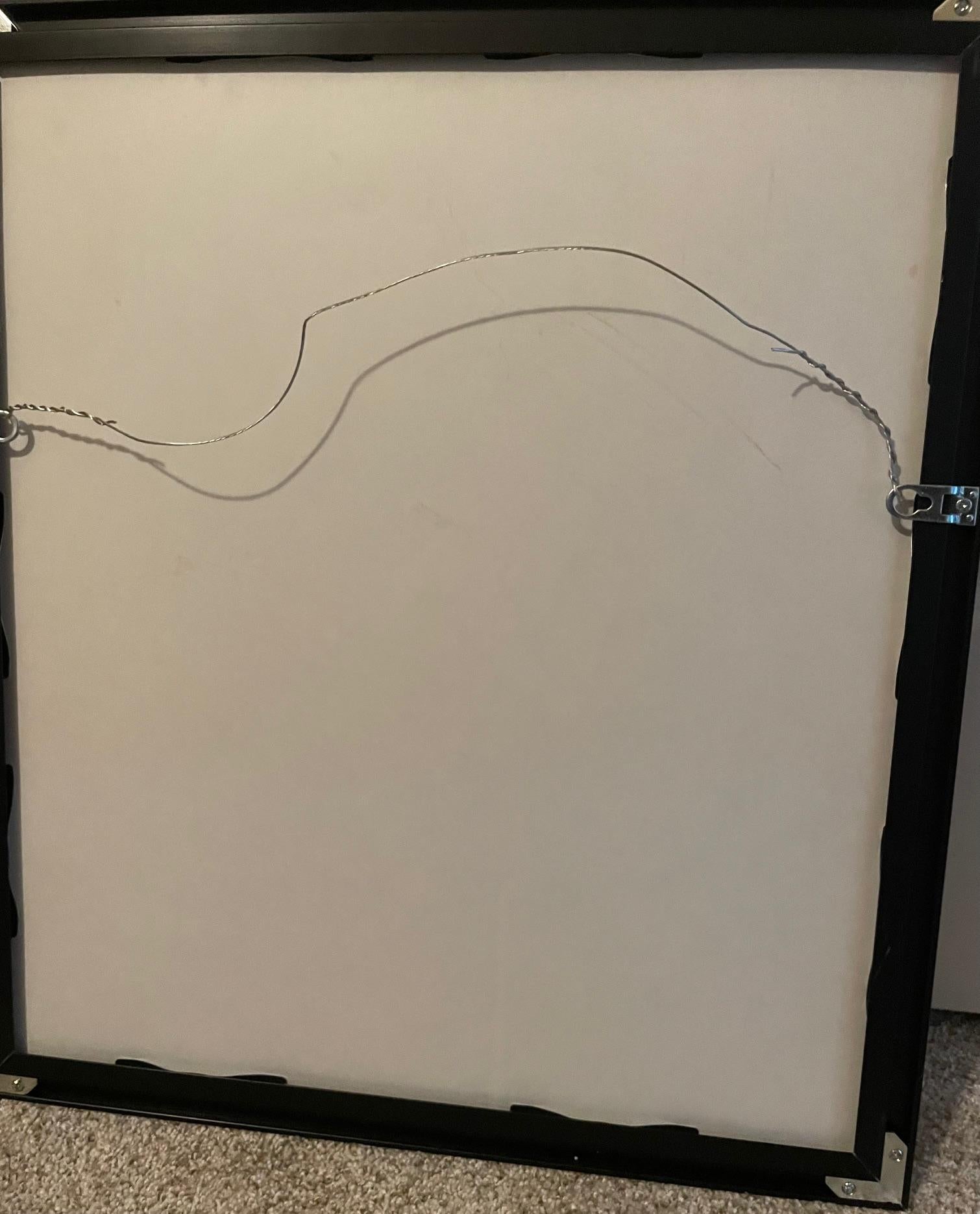 Renoir a créé cette œuvre impressionniste abstraite à l'origine sous la forme d'un dessin au crayon.  Il s'agit d'une lithographie avec son nom, plaque signée.
