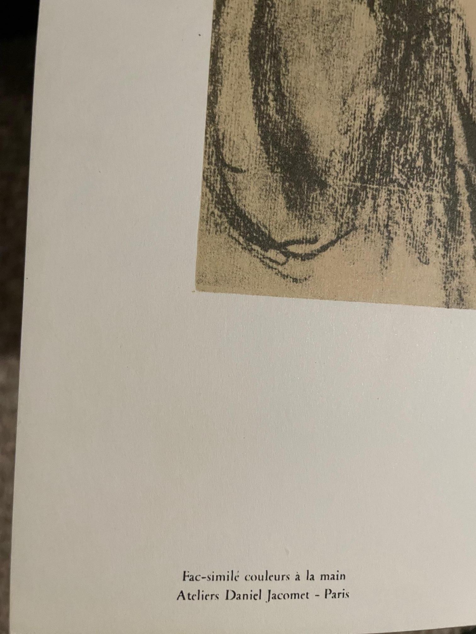 Jeune Fille au Chapeau ( Joven con sombrero) de Auguste Renoir --litografía en venta 1