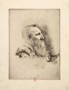 Albert Besnard, Modern Etching by Auguste Rodin