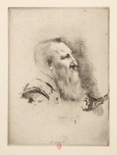 Albert Besnard, Modern Etching by Auguste Rodin
