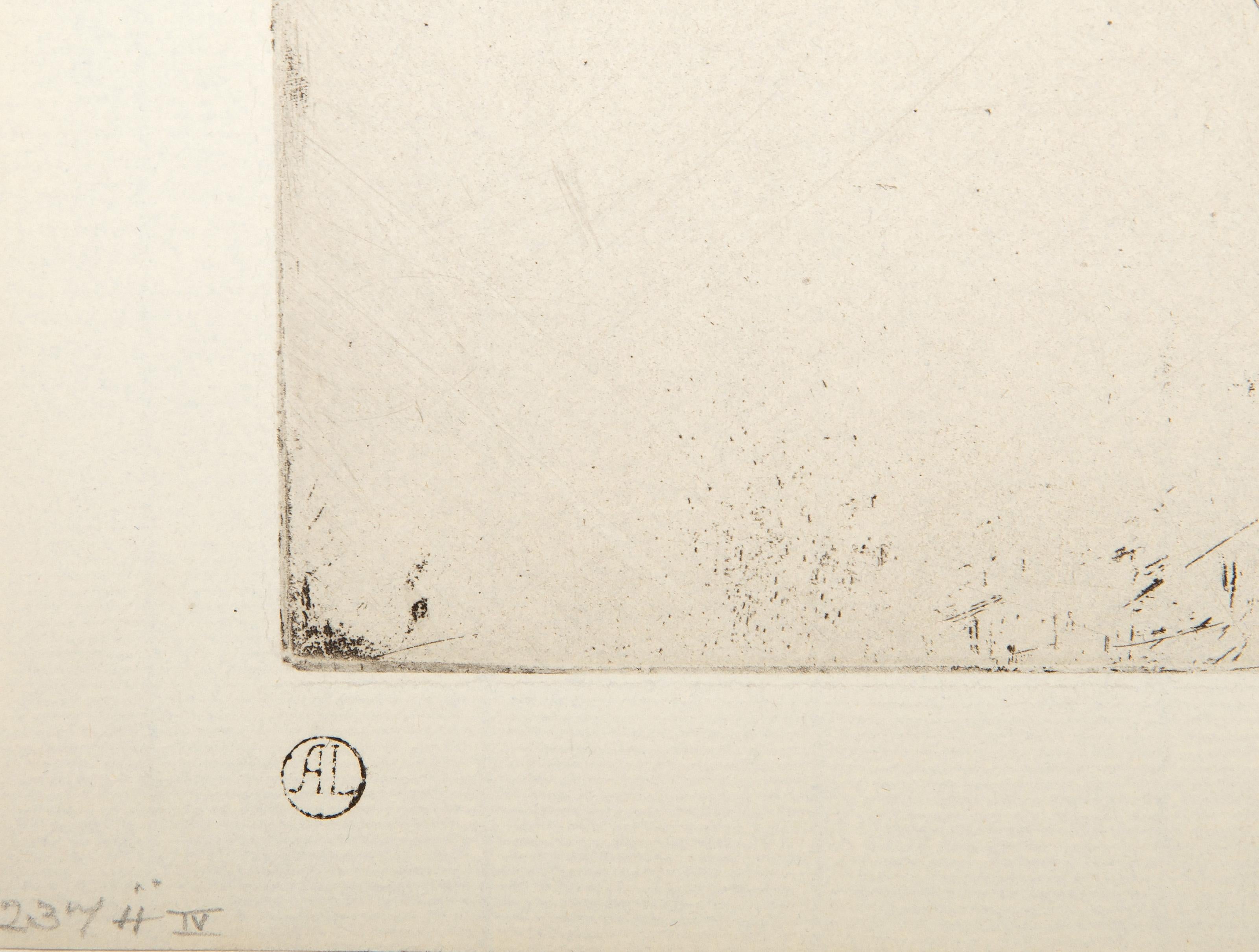 Alphonse Legros, Impressionist Etching by Auguste Rodin For Sale 3