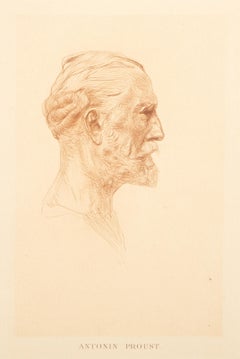 Antonin Proust (State Seven), Impressionist Etching by Auguste Rodin