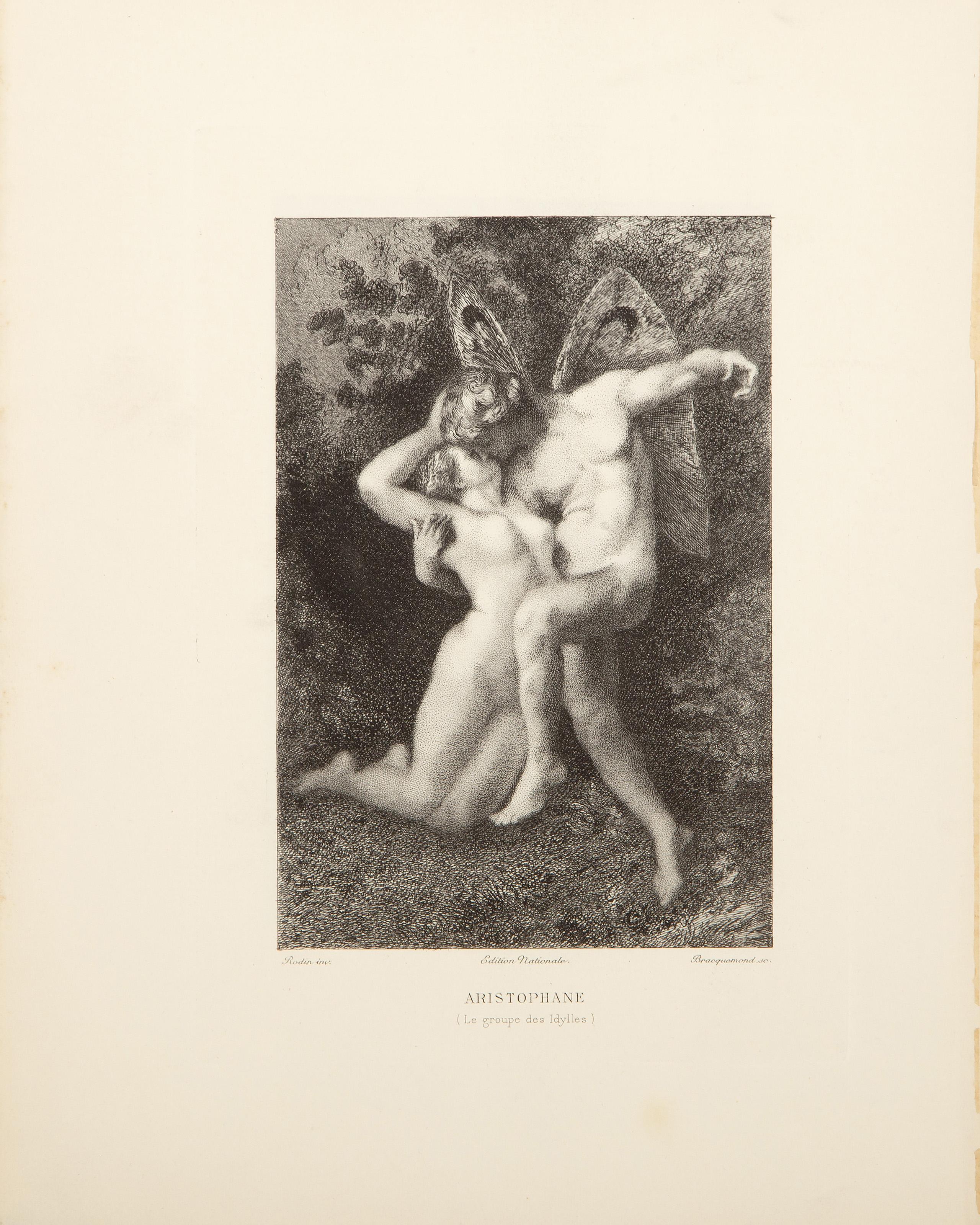 Aristophane, Impressionist Etching after Auguste Rodin For Sale 2