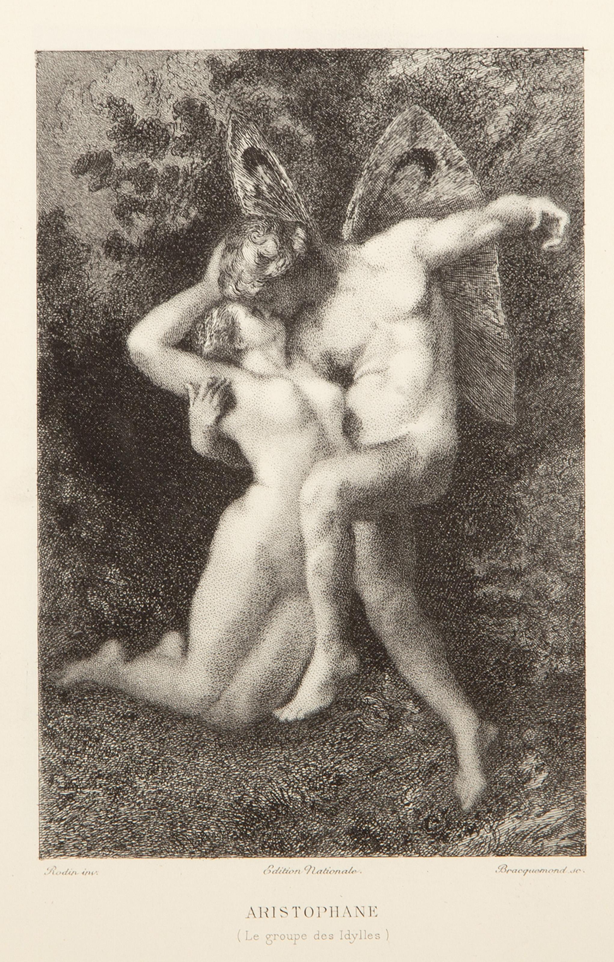 Aristophane, impressionistische Radierung nach Auguste Rodin