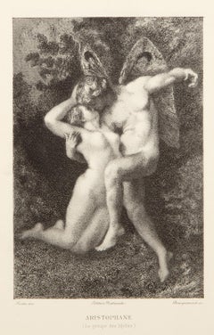 Aristophanes, acquaforte impressionista da Auguste Rodin (after) Auguste Rodin