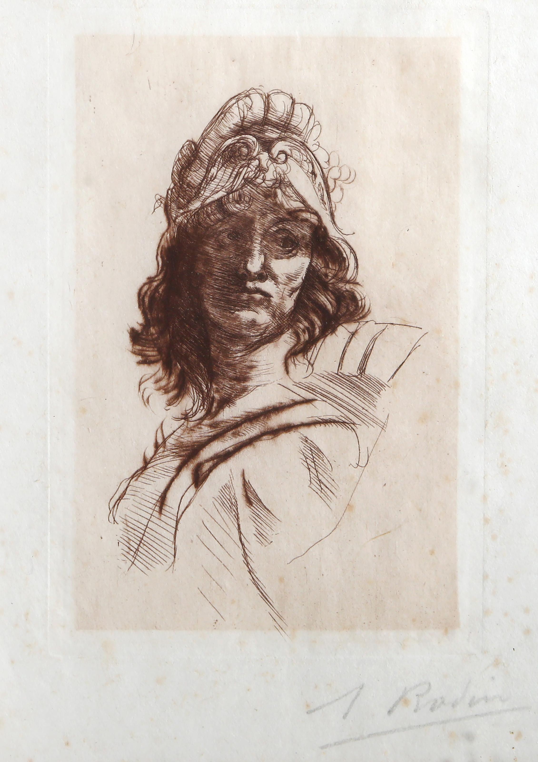 Buste de Bellone, Impressionist Etching by Auguste Rodin For Sale 1