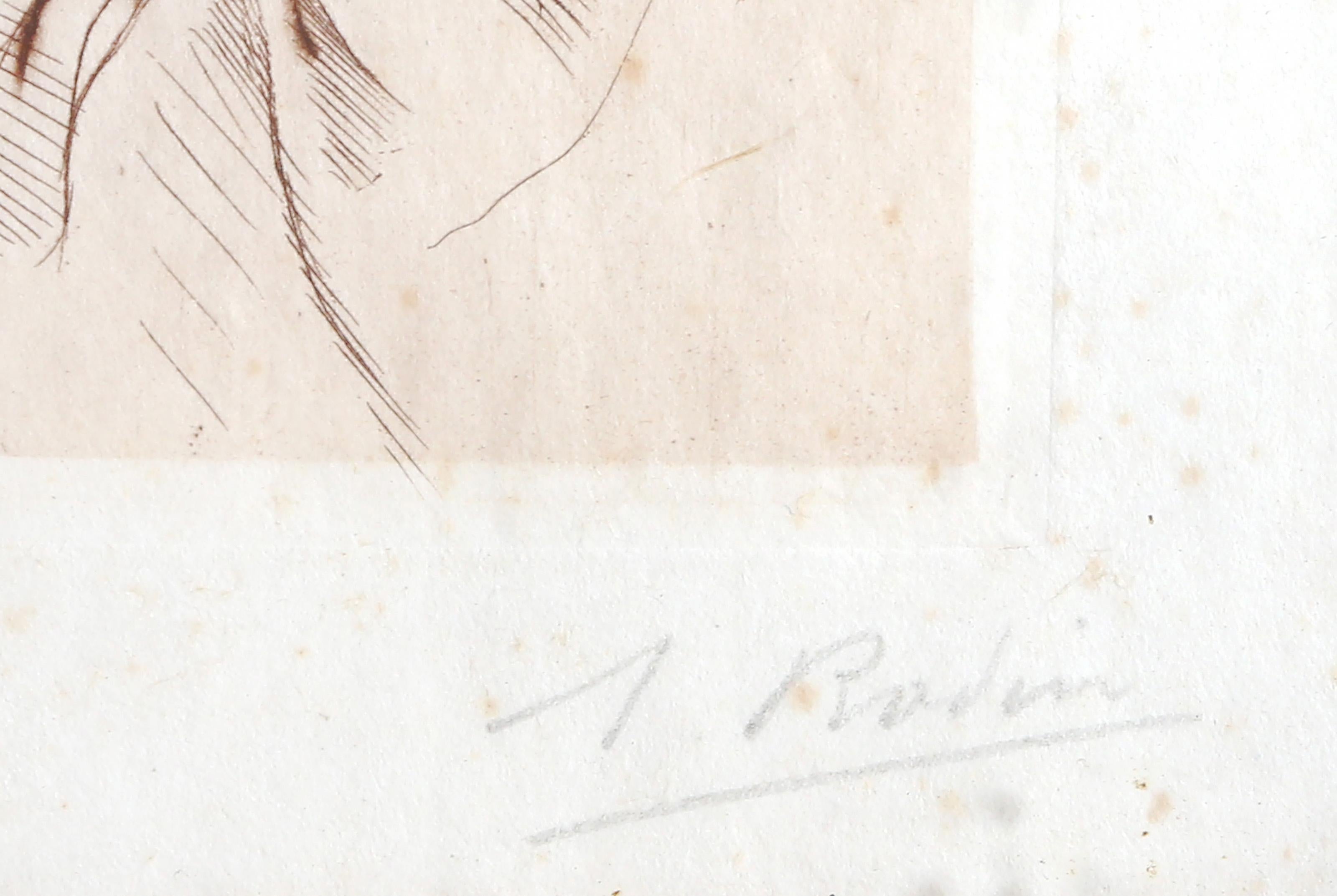Buste de Bellone, Impressionist Etching by Auguste Rodin For Sale 2