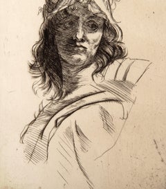 Buste de Bellone, Modern Etching by Auguste Rodin