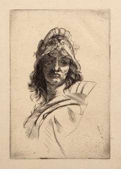 Buste de Bellone, Modern Etching by Auguste Rodin