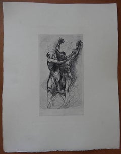 Dante & Virgilus - Etching, (Ed. Goupil, 1897)