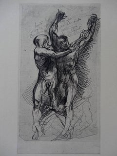 Dante & Virgilus - Etching, (Ed. Goupil, 1897)