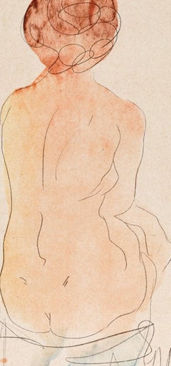 Francois Auguste Rene Rodin, Untitled, from Twelve Watercolors, 1920 (after)