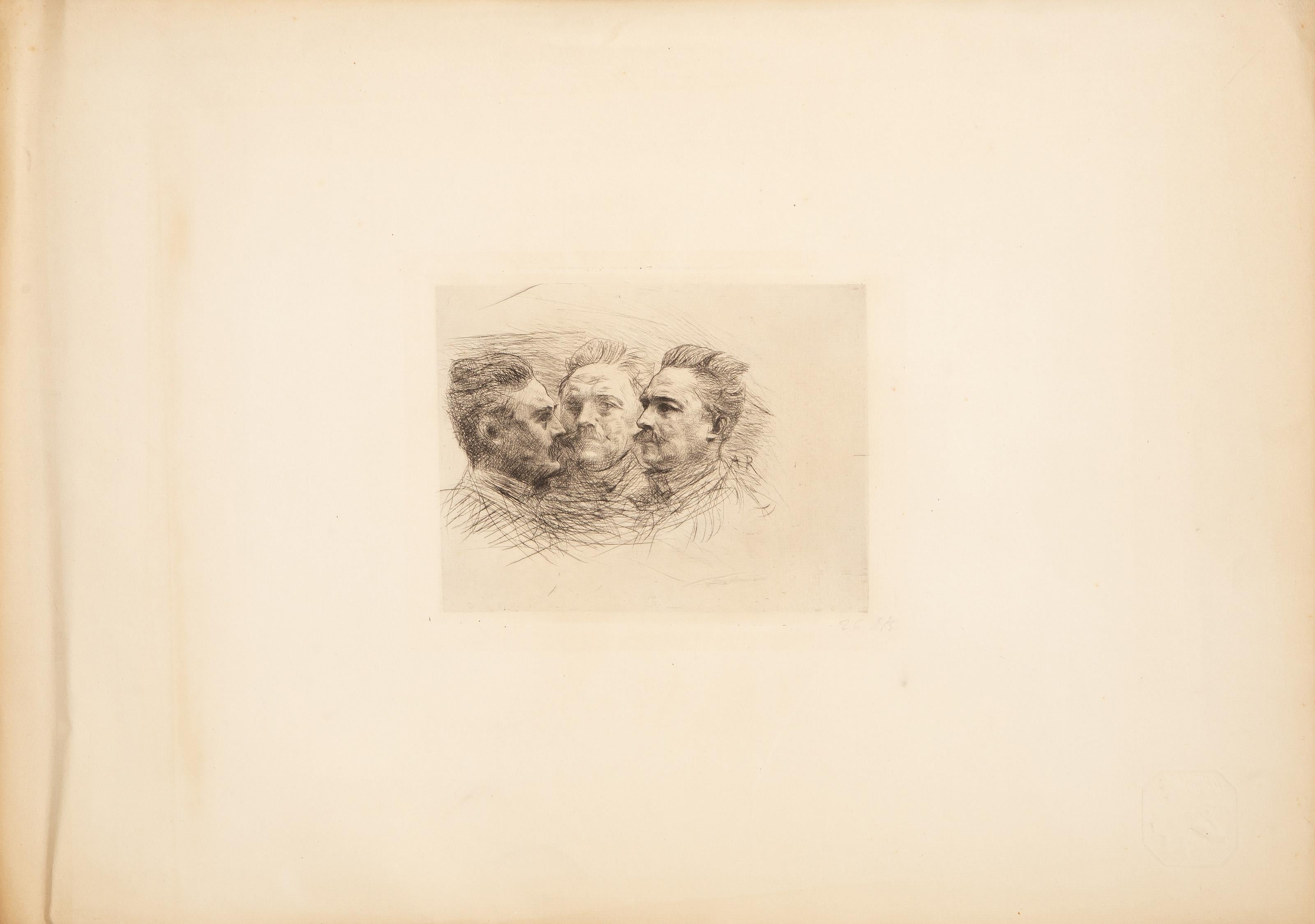 Henri Becque, Modern Etching by Auguste Rodin For Sale 1