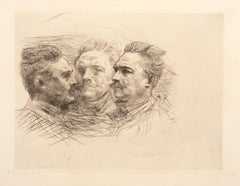 Henri Becque, Modern Etching by Auguste Rodin