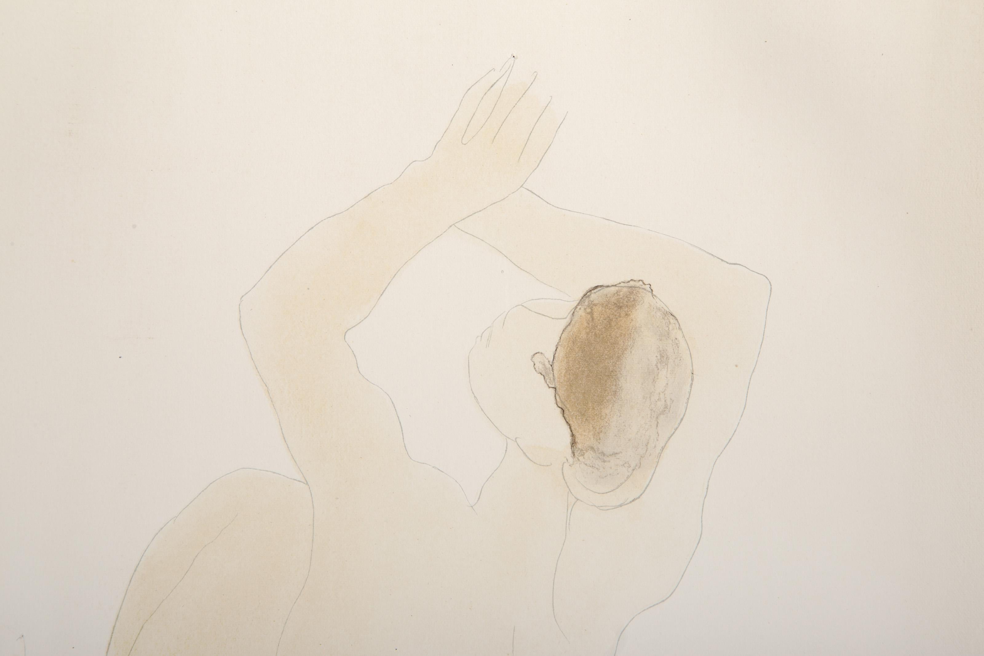 Jardin Des Supplices, Impressionist Lithograph by Auguste Rodin For Sale 1
