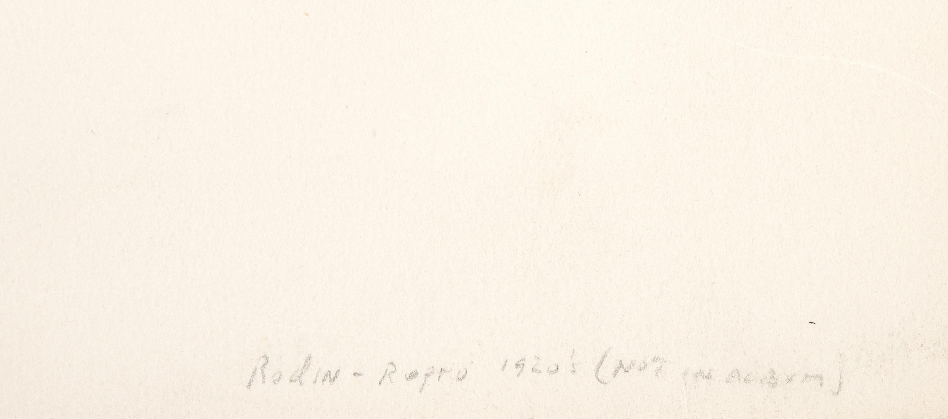 Jardin Des Supplices, Impressionist Lithograph by Auguste Rodin For Sale 3