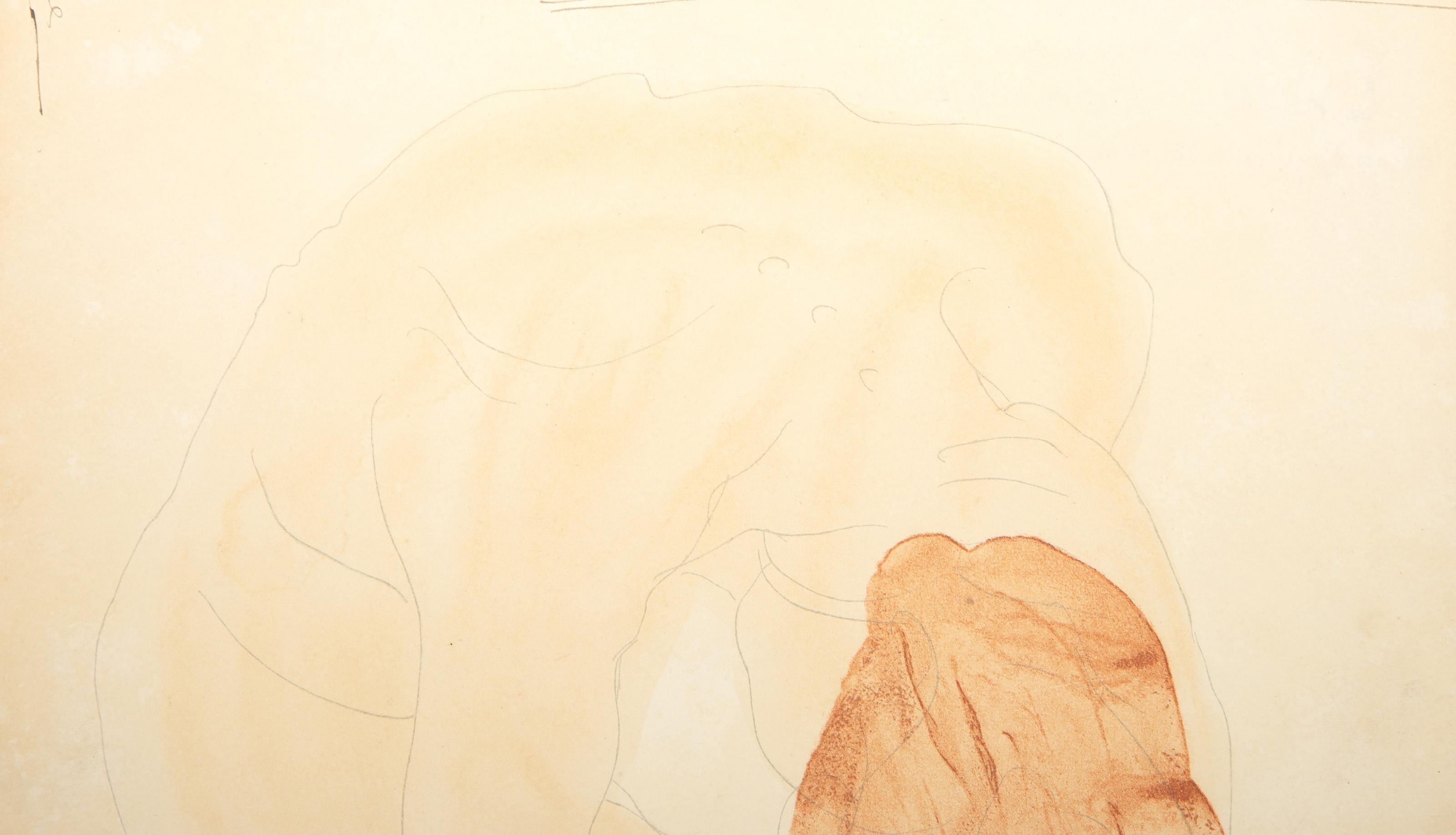 Jardin Des Supplices Plate X, Impressionist Lithograph by Auguste Rodin For Sale 1